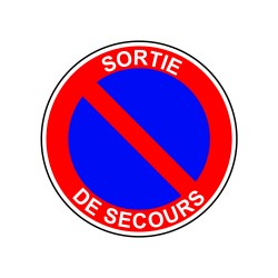 Stationnement interdit sortie de secours