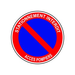 Stationnement interdit accès pompiers