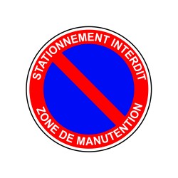 Stationnement interdit zone de manutention
