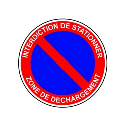 Interdiction de stationner zone de déchargement