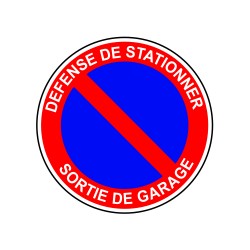Défense de stationner sortie de garage