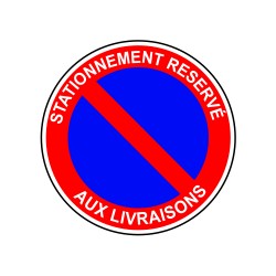Stationnement résérvé aux livraisons
