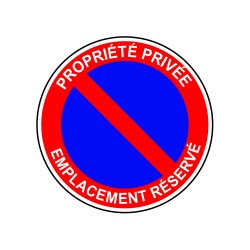 Propriété privée emplacement réservé