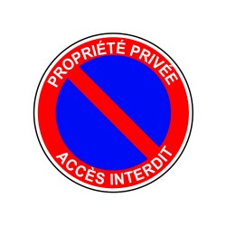 Propriété privée accès interdit