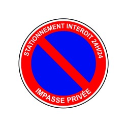 Stationnement gênant 24H sur 24 impasse privée