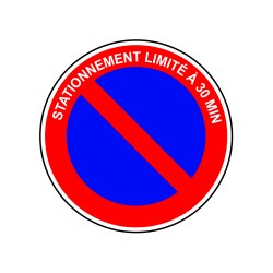Stationnement limité à 30min