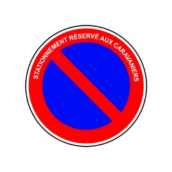Stationnement résérvé aux caravaniers