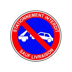 Stationnement interdit sauf livraison