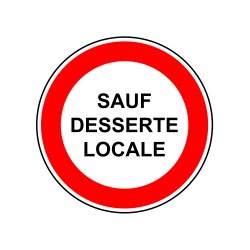 Sauf desserte locale