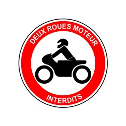 Deux roues moteur interdits
