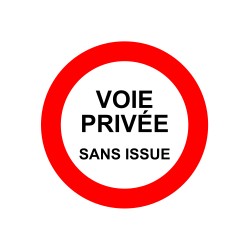 Voie privée sans issue