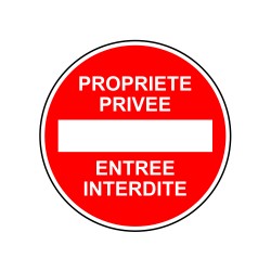 Propriété privée entrée interdite