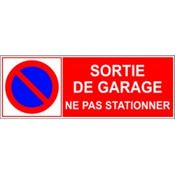 Sortie de garage ne pas stationner