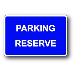 Parking réservé