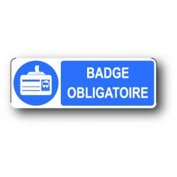 Badge obligatoire