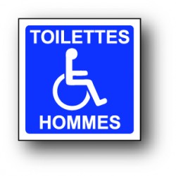 Toilettes hommes handicapé