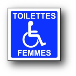 Toilettes femmes handicapé