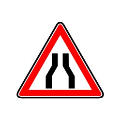 Chaussée rétrécie