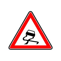 Chaussée glissante