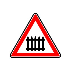 Passage à niveau avec barrières