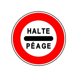 Arrêt au poste de péage