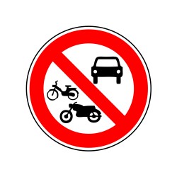 Accès interdit aux véhicules à moteur