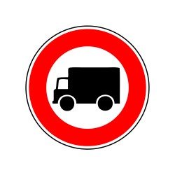 Accès interdit aux véhicule transportant des marchadises