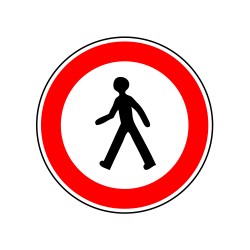 Accès interdit aux piétons