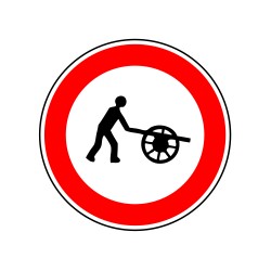 Accès interdit aux voitures à bras