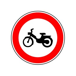 Accès interdit sur cyclomoteurs