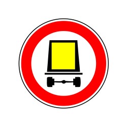 Accès interdit aux véhicules transportant des marchandises dangeureuses