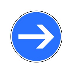 Obligation de tourner à droite