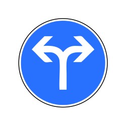 Direction obligatoire à droite ou à gauche