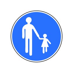 Chemin obligatoire pour piétons
