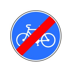 Fin de piste ou bande pour cycle