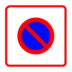 Entrée d'une zone à stationnement interdit
