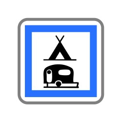 Terrain de camping pour tentes, caravanes et autocaravanes