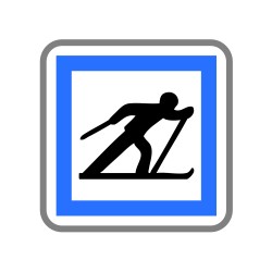 Point de départ d'un circuit de ski de fond