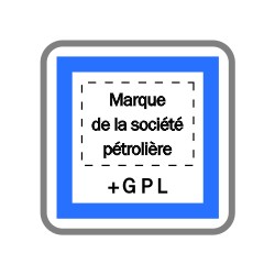Marque du poste de distribution et GPL