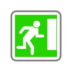Issue de secours à droite