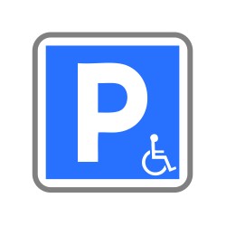 Lieu aménagé aide aux personnes handicapés et à mobilité réduite