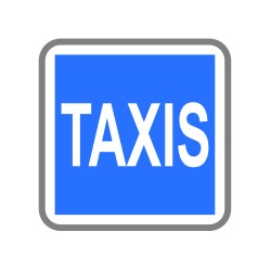 Lieu aménagé pour le stationnement des taxis