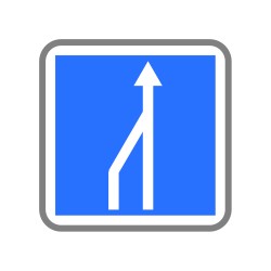 Réduction du nombre de voies - de deux à une
