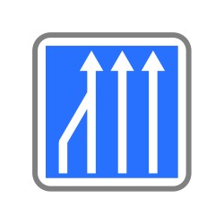 Réduction du nombre de voies – de quatre à trois
