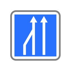 Réduction du nombre de voies – de trois à deux