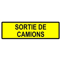 Sortie de camions