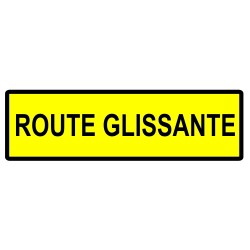 Route glissante