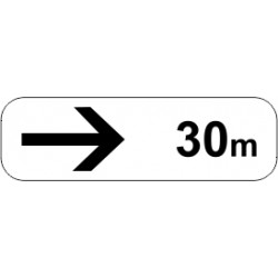 Panonceaux complémentaires - à droite 30m