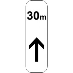Panonceaux complémentaires - tout droit 30m