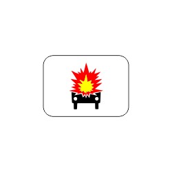 Panonceaux complémentaires - Véhicule transportant des matières explosives
